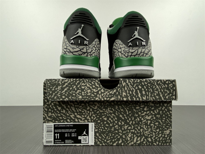 jordan 3 retro pine green ct8532-030