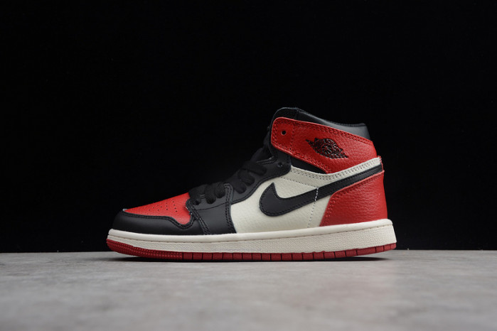 air jordan 1 kids retro high bred toe og 555088-610