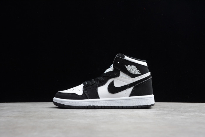 air jordan 1 kids mid white black teal tint bq6931-103