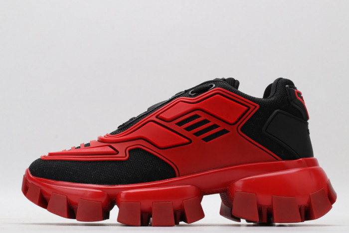 PRAD RED BLACK SNEAKERS