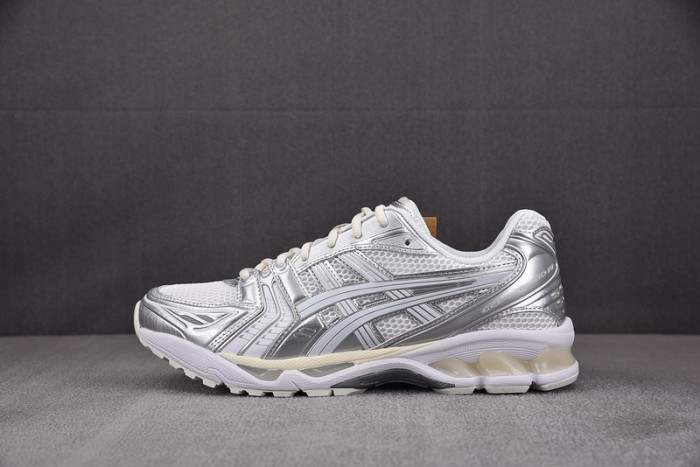 As1cs gel-kayano 14 jjjjound silver white 1201a457-100