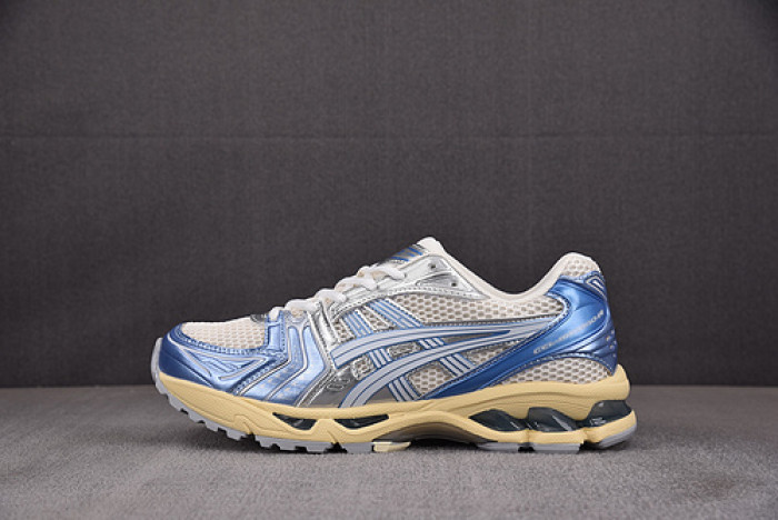 As1cs gel-kayano 14 cream metallic blue 1203a537-102