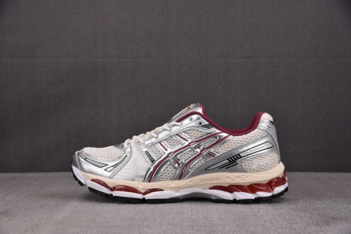 As1cs gel-kayano 12.1 silver burgundy 1203a759-102