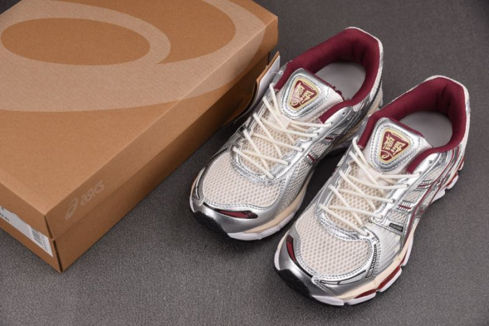 As1cs gel-kayano 12.1 silver burgundy 1203a759-102