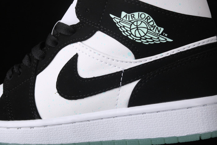 air jordan 1 mid white black teal tint bq6931-103