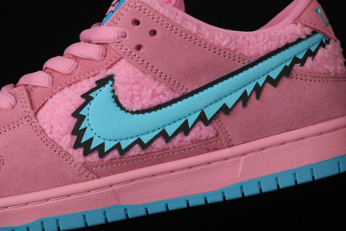 grateful dead x nike dunk low sb "pink bear" cj5378-600