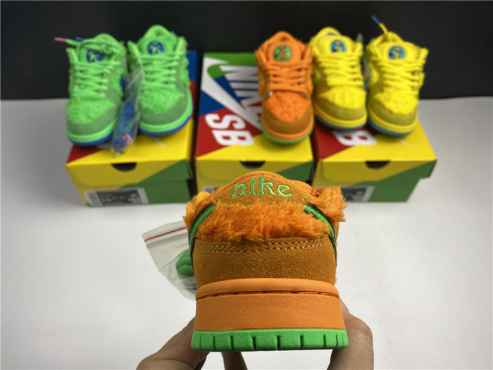 grateful dead x nike sb dunk kids low "orange bear"-cj5378-800