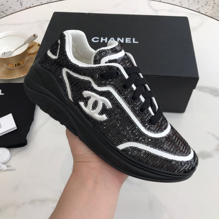 CHNEL LOW TOP TRAINER SNEAKERS
