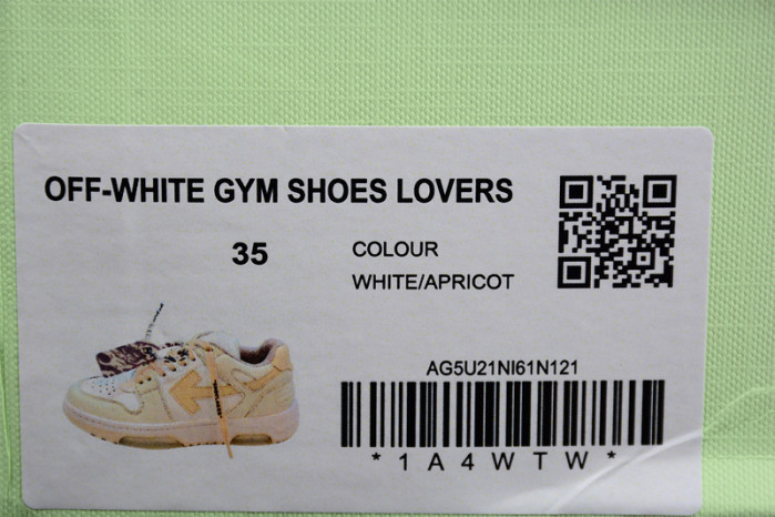 ofw out of office low-top leather sneakers 22100807