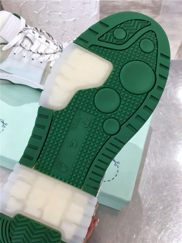 ofw out of office low-top leather sneakers