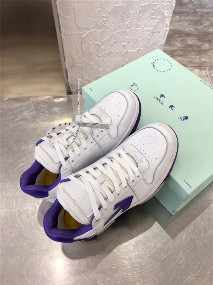 ofw out of office low-top leather sneakers