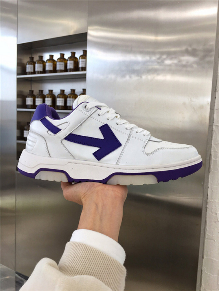 ofw out of office low-top leather sneakers