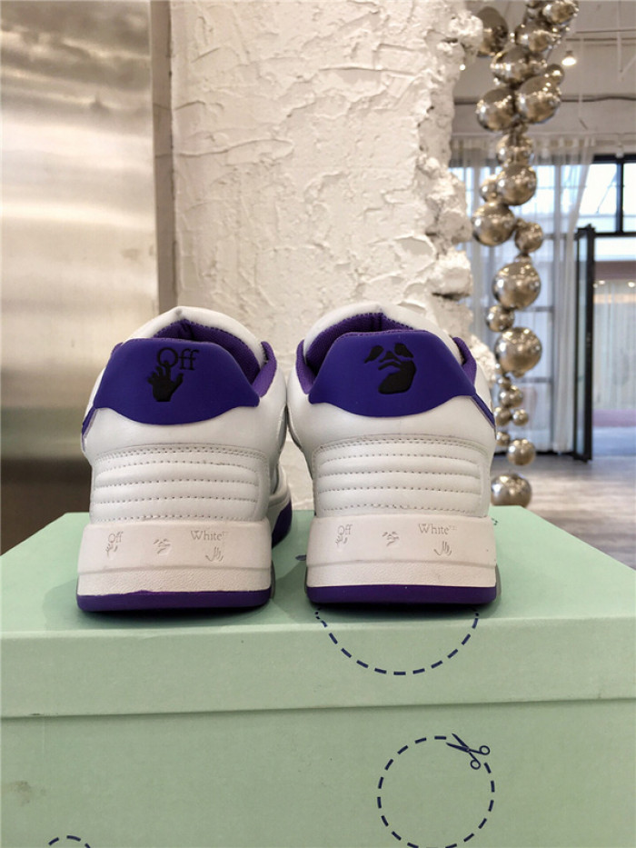 ofw out of office low-top leather sneakers