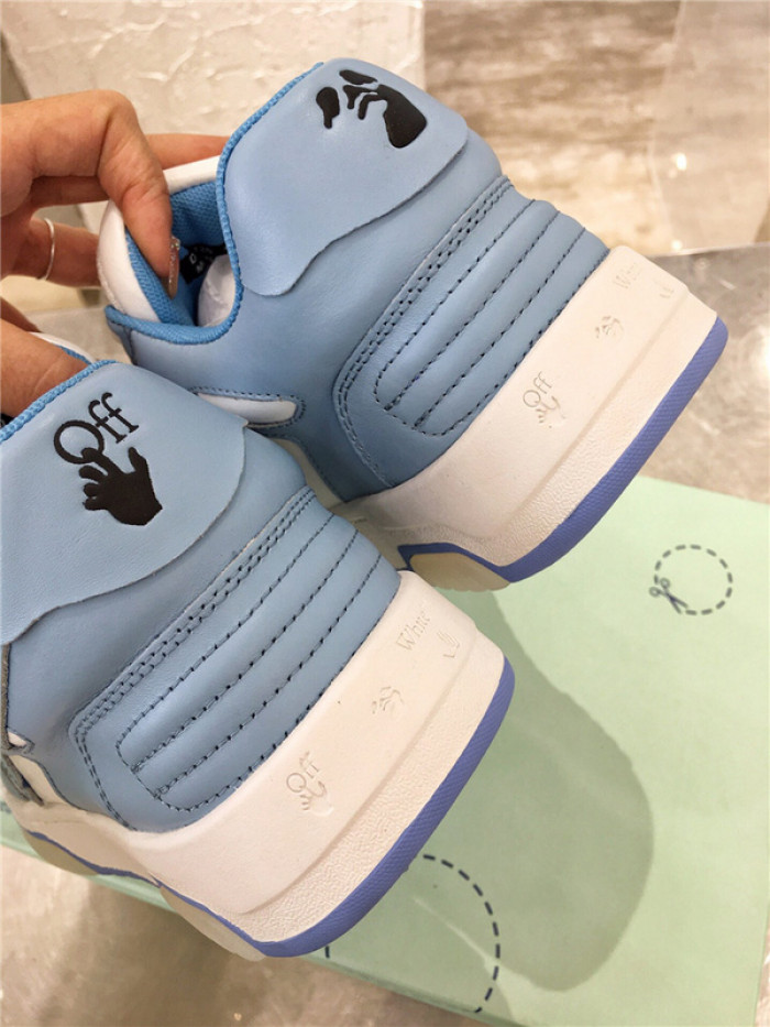 ofw out of office low-top leather sneakers