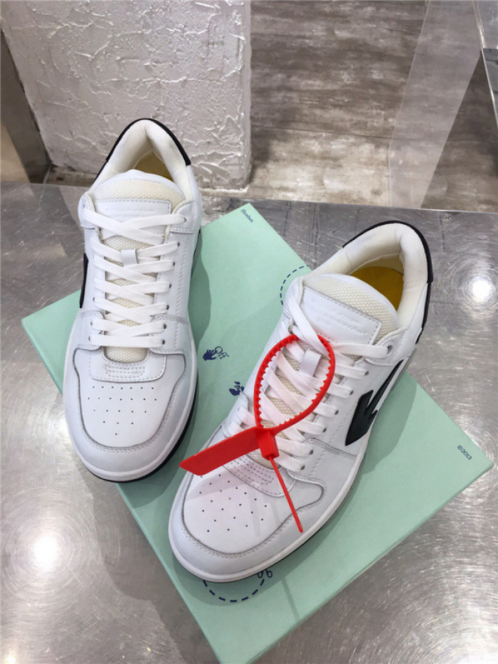 ofw out of office low-top leather sneakers