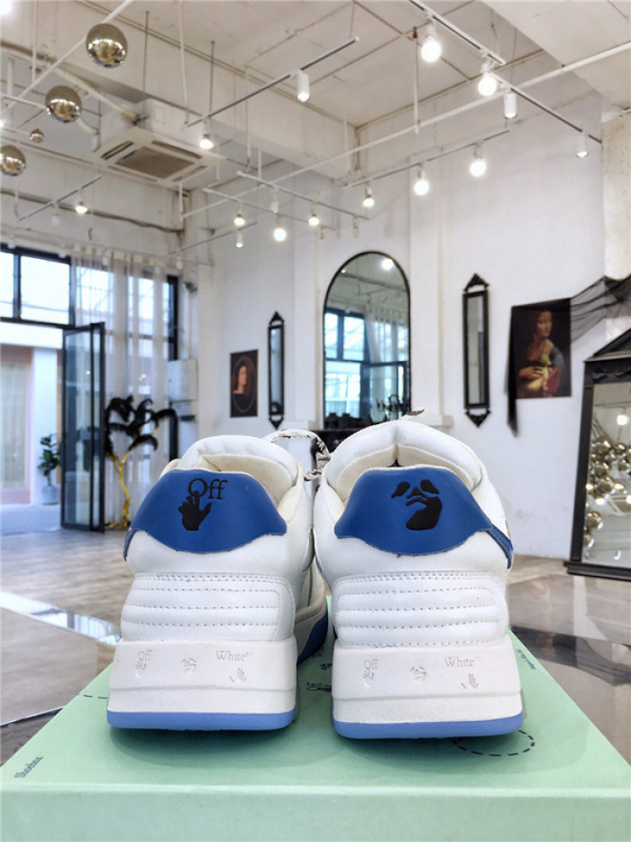 ofw out of office low-top leather sneakers