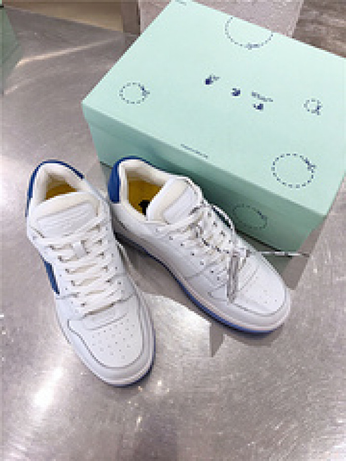 ofw out of office low-top leather sneakers