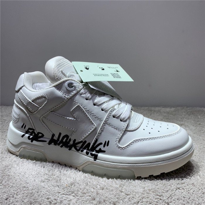 ofw out of office low-top leather sneakers