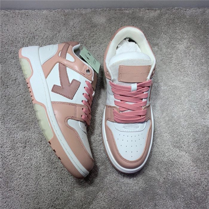 ofw out of office low-top leather sneakers