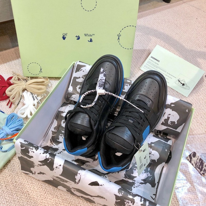 ofw out of office low-top leather sneakers