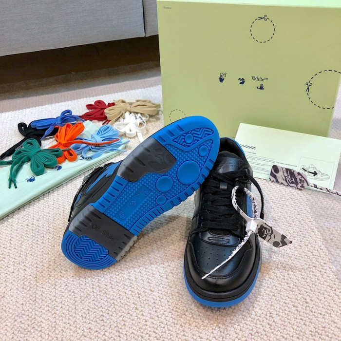 ofw out of office low-top leather sneakers