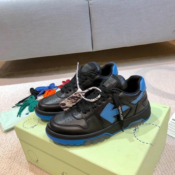 ofw out of office low-top leather sneakers