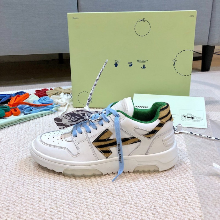 ofw out of office low-top leather sneakers