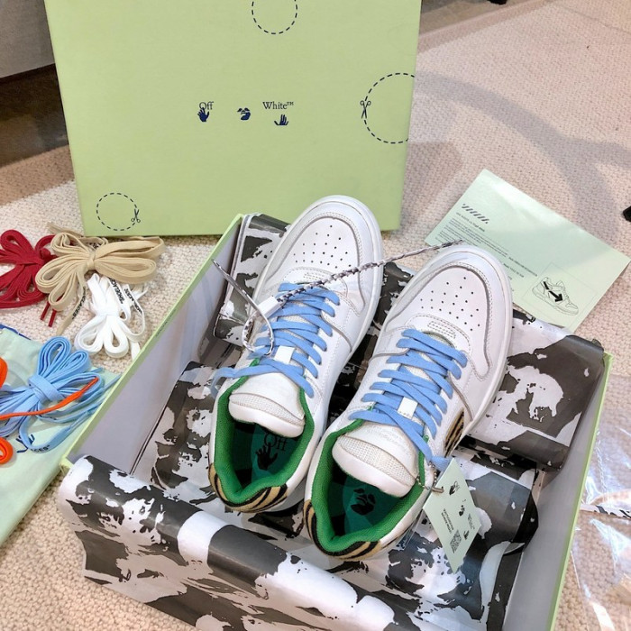 ofw out of office low-top leather sneakers