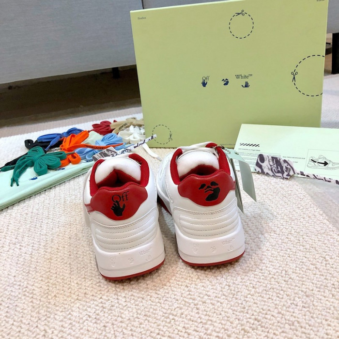 ofw out of office low-top leather sneakers