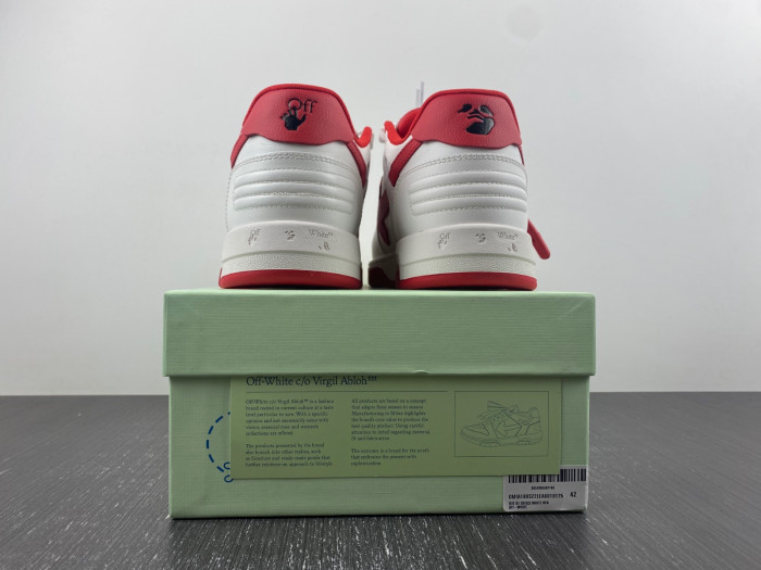 ofw out of office low-top leather sneakers 23061002