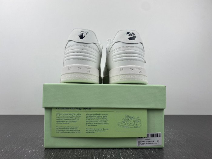 ofw out of office low-top leather sneakers