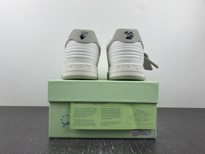 ofw out of office low-top leather sneakers