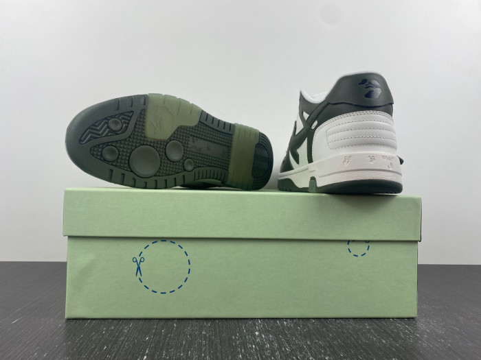 ofw out of office low-top leather sneakers