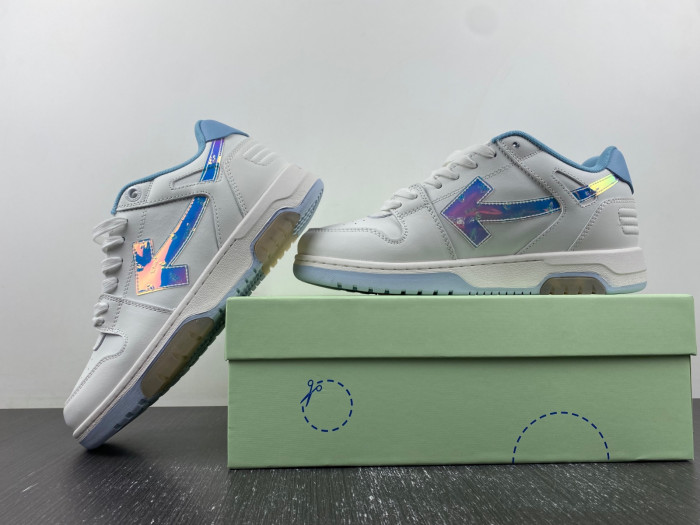 ofw out of office low-top leather sneakers