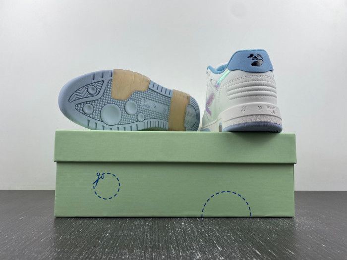 ofw out of office low-top leather sneakers