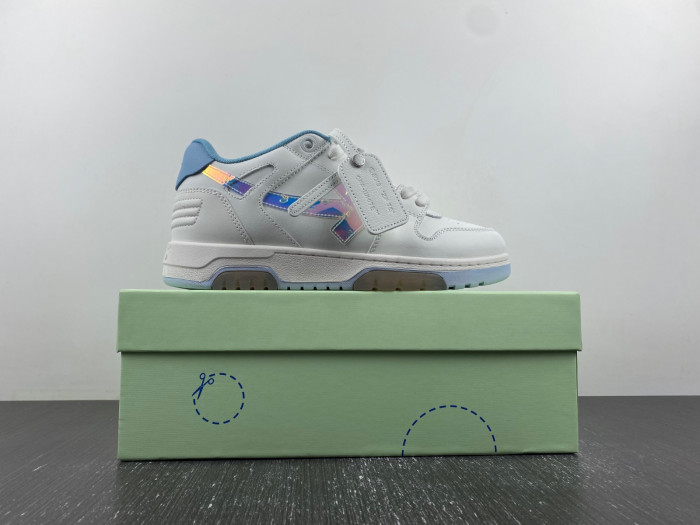 ofw out of office low-top leather sneakers