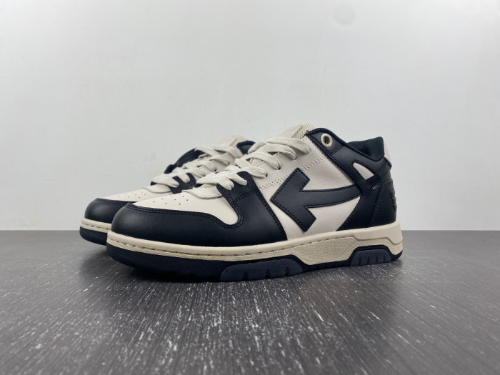 ofw out of office low-top leather sneakers