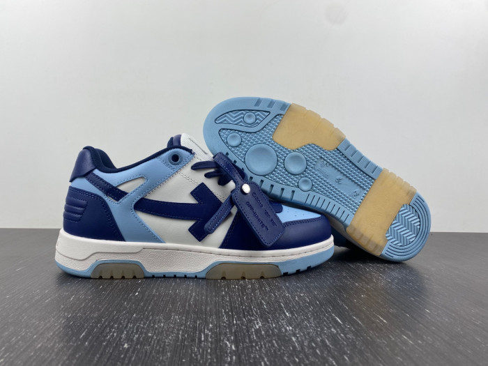 ofw out of office low-top leather sneakers