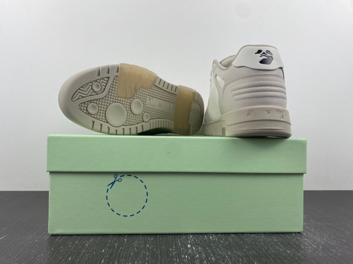 ofw out of office low-top leather sneakers