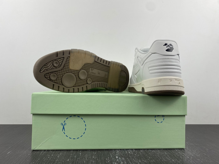 ofw out of office low-top leather sneakers