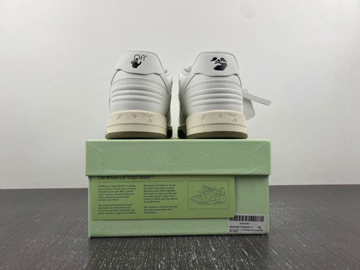 ofw out of office low-top leather sneakers