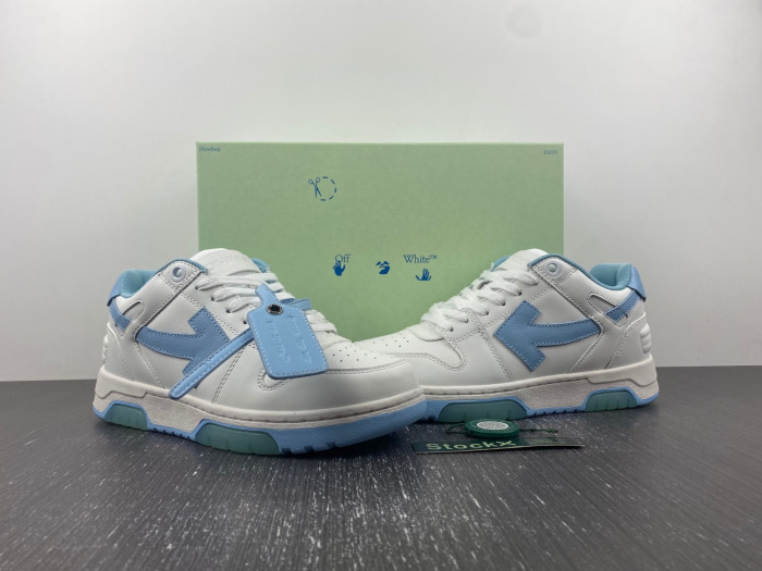 ofw out of office low-top leather sneakers