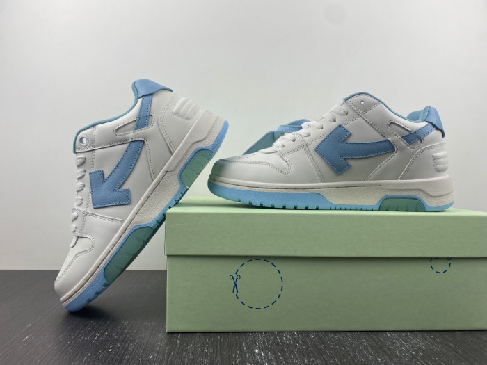 ofw out of office low-top leather sneakers