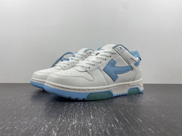 ofw out of office low-top leather sneakers