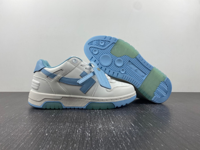 ofw out of office low-top leather sneakers