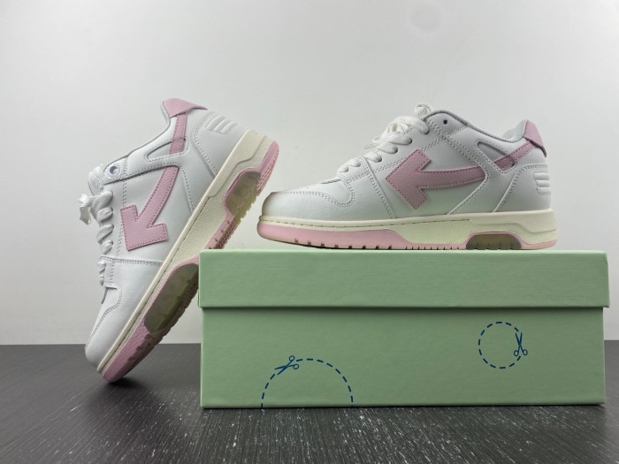 ofw out of office low-top leather sneakers