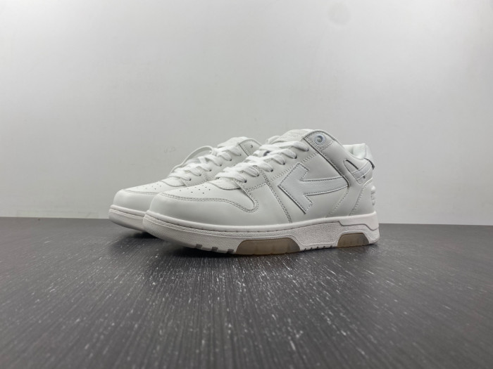 ofw out of office low-top leather sneakers