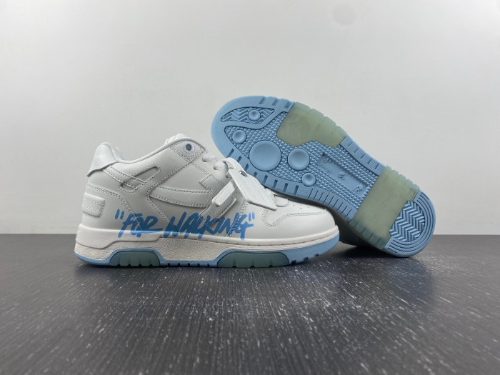 ofw out of office low-top leather sneakers