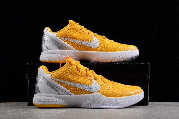 nike zoom kobe vi tb yellow sneaker 454142-700