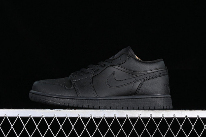 jordan 1 low triple black - 553558-091